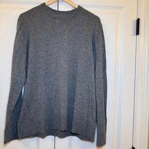 Smartwool Men's Gray Speckled Merino Wool Blend Crew Neck Sweater Size L